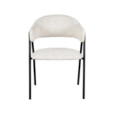 Eetkamerstoel Lowen - Wit - Boucle
